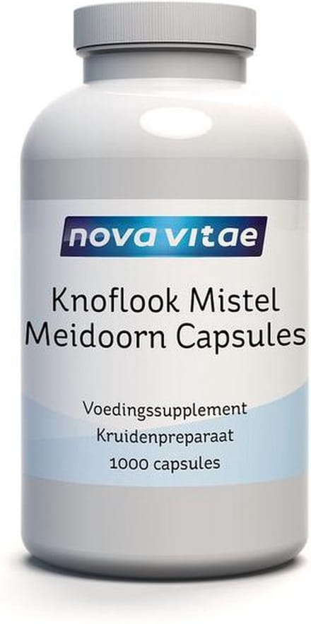 Nova Vitae - Knoflook - Maretak - Meidoorn - 1000 capsules