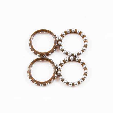 NAAFSET KOGELLAGER RINGEN - 4 ST.