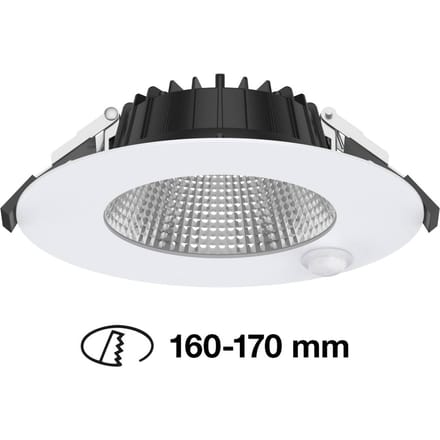 The Light Group SLC Shift LED downlight Ø 18cm wit met sensor