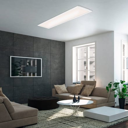 BRILONER Simple - LED Plafondlamp - plafonniere - paneel led - met neutral wit licht - 22W - 100cm - wit