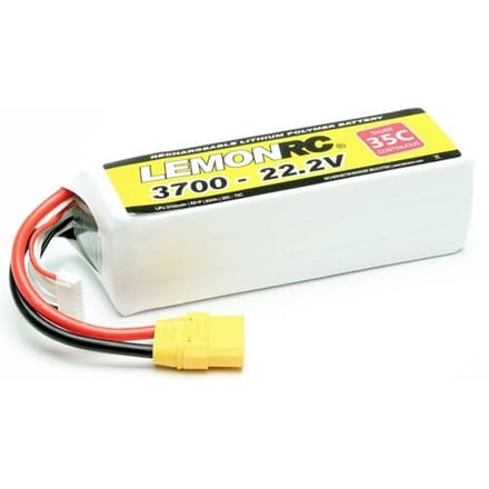 LemonRC LiPo accupack 22.2 V 3700 mAh Aantal cellen: 6 35 C Softcase XT90