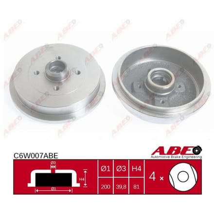 Remtrommel, 1 stuk ABE C6W007
