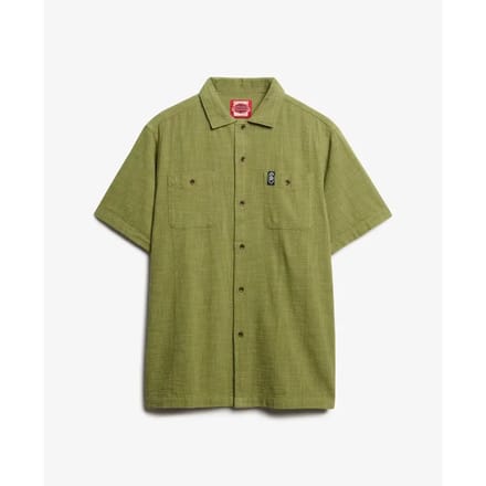 Superdry - The Merchant Store - Overhemd met korte mouwen en textuur - Heren - Shirts