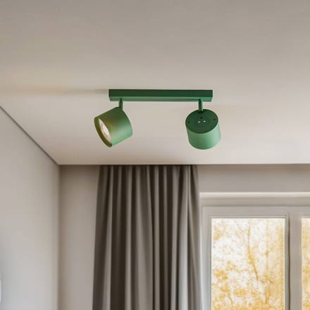 Argon Plafondspot Chloe verstelbaar 2-lamps, groen