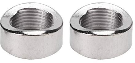 Dailygoods- Zuurstofsensor - Gekerfde Moer - 2 Stuks - M18 - Roestvrij Staal - Hoogwaardige Kwaliteit