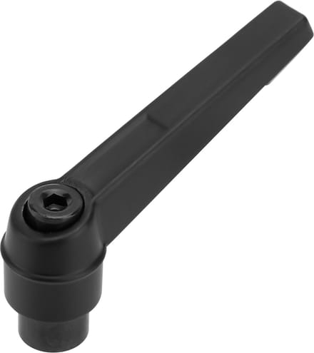 Intirilife spanhendel M5 in 5 lengtes / Spanmoer M5 van gegalvaniseerd staal - Spanhendel Spanmoer Spanhendel Verstelbare hendel in zwart - Maat M5 spanmoer