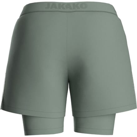 Jako Power 2-In-1 Short Dames - Mintgroen | Maat: 36