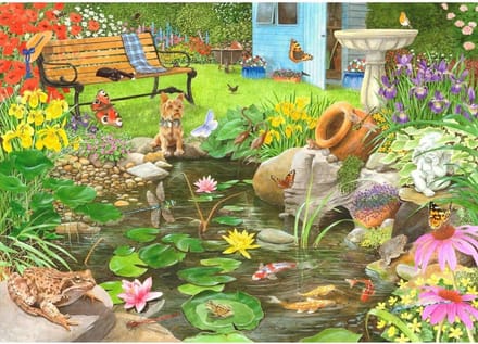 Legpuzzel 1000 Stukjes - Mooi Natuurtafereel Vijver