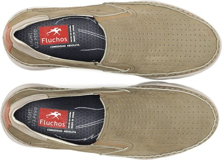 Fluchos -Heren - taupe - mocassins - maat 45
