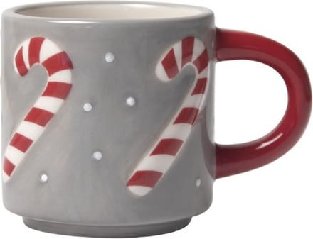 Candy Cane keramieken kerstmokje - Pluto Design