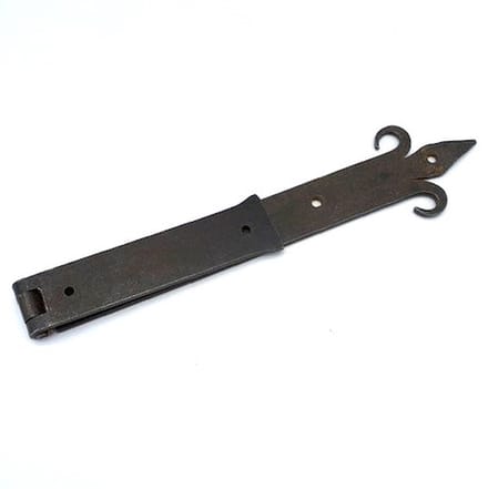 Scharnier Antiek IJzer geroest Franse lelie 270mm