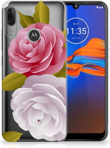Motorola Moto E6 Plus TPU Case Roses