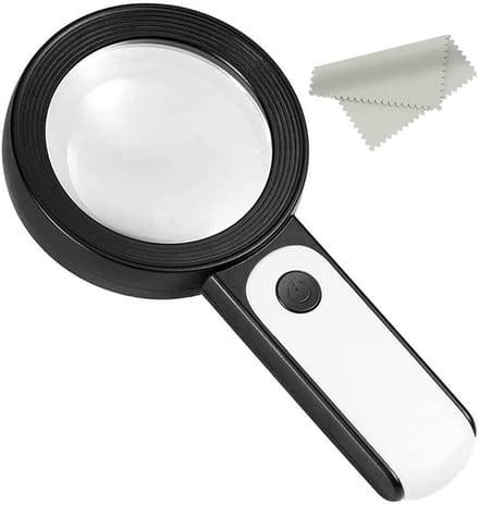 Dailygoods - Vergrootglas met LED-verlichting en 30X Vergroting