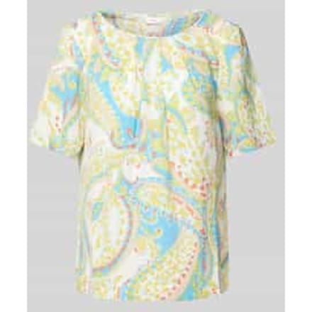 Blouse met all-over print