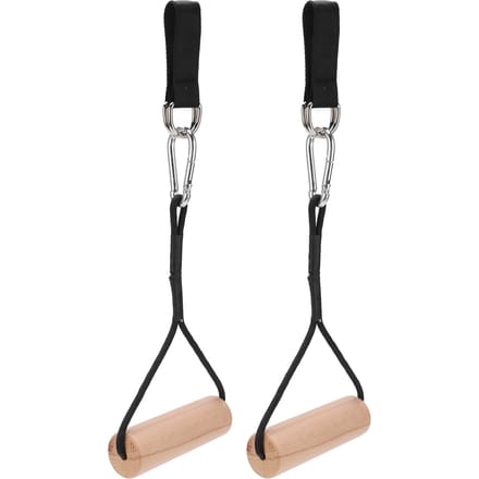 Pull Up Workout Handvat Chin Up Houten Grips Heavy Duty Gym Gewicht Handvatten voor Spierversterking black