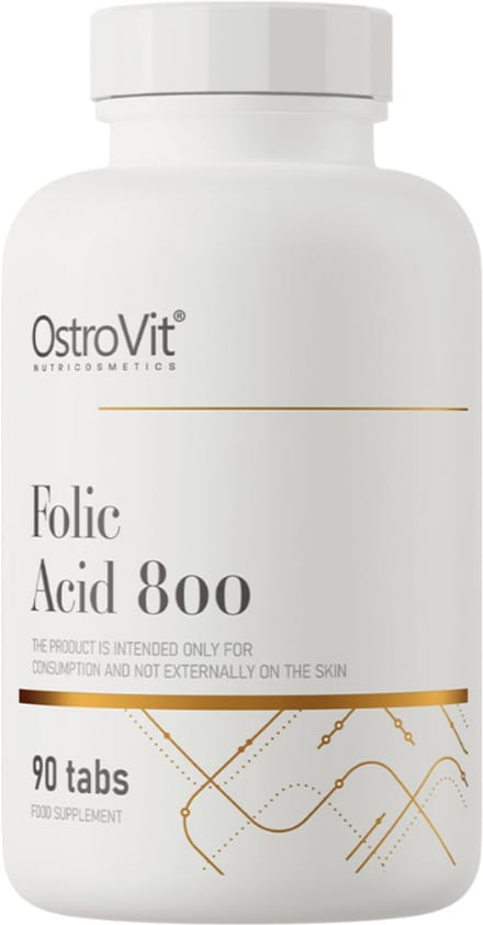 OstroVit - Folic Acid - 90 Tablets - 800 µg Vitamine B9, B11 - Supplements