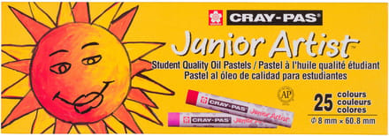 Sakura oliepastels set - Cray-Pas Junior Artist 25 kleuren voor kinderen.