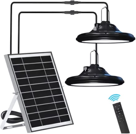 Camping lamp - Hanglamp op zonne-energie - Kampeerlamp - 200 LEDS - Waterdicht