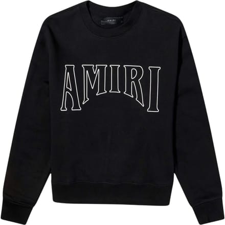 Amiri Sun-afbeelding op het zwarte sweatshirt aan de achterkant