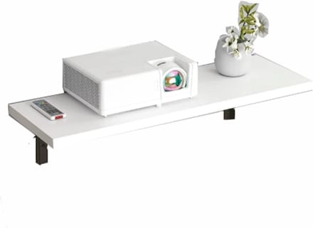 Projectorsteun - Muurplank - Thuisbioscoop inrichten - Ruimtebesparend ontwerp - Medium formaat - Wit
