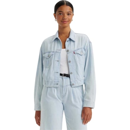 Levi's Dames Katoenen Denim Trucker Jacket (Lichtblauw)