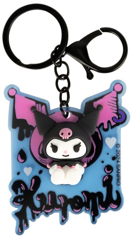 Blue Sky Studios Sanrio 3D Acrylic Keychain Kuromi Keyrings