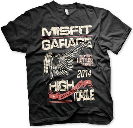 Misfit Garage Heren Tshirt -S- High Torque Zwart