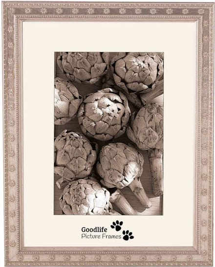 Houten Fotolijst Fleur Zilver-60x60