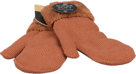 Antonio Dames Wanten Super Soft - Gebreid - Dubbel Gevoerd - Roest