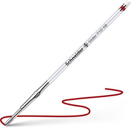 Schneider balpenvulling - Slider 710 - penpunt XB - rood - S-171002