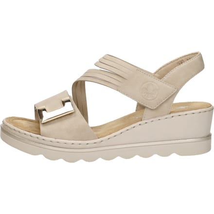 Rieker Sandalen Plat Sandalen Plat - beige - Maat 37