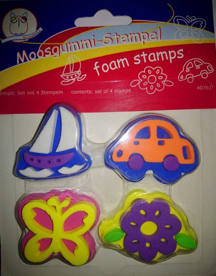 Stempel - set van 4 - foam