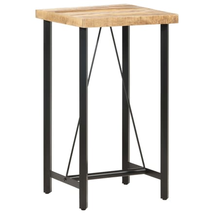 vidaXL - Bartafel - 60x60x107 - cm - ruw - mangohout