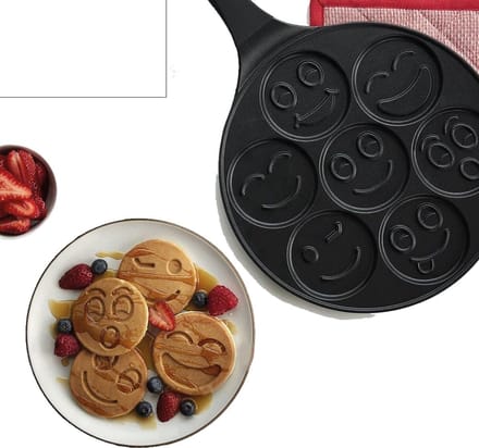 Cheffinger Pannenkoekenpan 26 cm - Emoji Pancake Pan - Crêpepan - Inductie