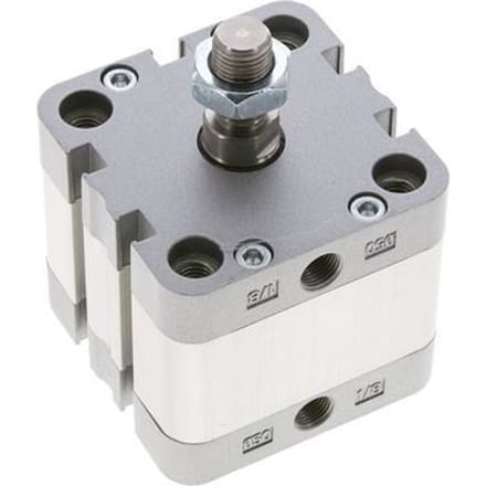 ISO 21287 Compacte Dubbelwerkende Cilinder 50-15mm - Magnetisch - Mannelijke Stang