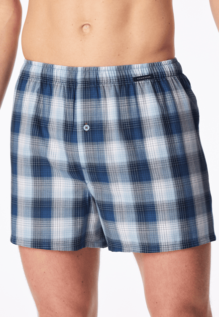 Schiesser 2Pack Boxershorts - Boxershorts Multipacks Onderbroek - blauw, lichtblau