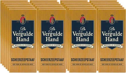 De Vergulde Hand Scheerzeep Staaf - Voordeelverpakking 24 x 75 Gram