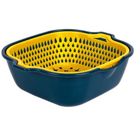 Groente Wasmand Fruit Droogmand 2 in 1 Multifunctioneel Grote Capaciteit Gemakkelijk te Reinigen yellow