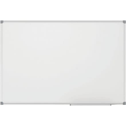 MAULstandaard Whiteboard - met kunststof coating - B 1500 x H 1000 mm- met opbergbak