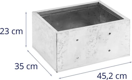 Voerbak - 45 x 35 x 23 cm - 36 l - rechthoekig - Wiesenfield
