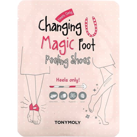 TonyMoly, Change U Chaussons Peeling Magiques pour les Pieds, 1 paire, 0,63 oz (18 g) white
