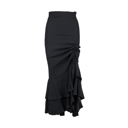 Moschino Couture gelaagde geplooide lange rok - jaren '90