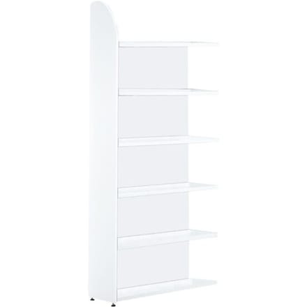 Open kast Dante®, stellingsectie, H 2250 x B 1000 mm, achterwand, wit