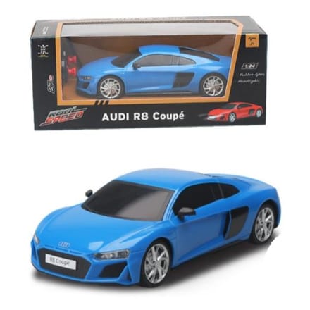 Audi - radiografisch bestuurbare auto - schaal 1:24 - blauw