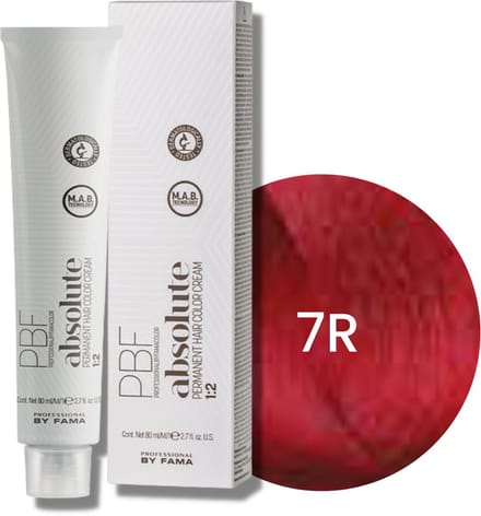 BY FAMA ABSOLUTE professionele permanente haarkleuring 80 ml | 7R