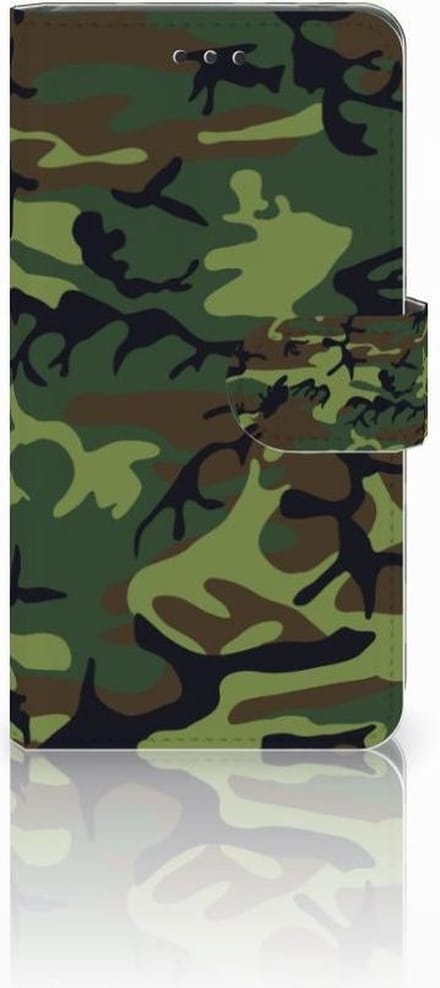 Book Case voor Nokia 7 Telefoon Hoesje Army Dark