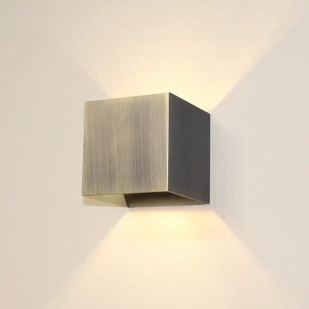 Artdelight - Wandlamp Gymm 10x10 cm excl. G9 antiek brons