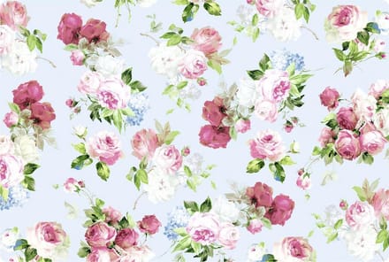 Placemat Set van zes Stuks - Scarlett Placemats met rozen -