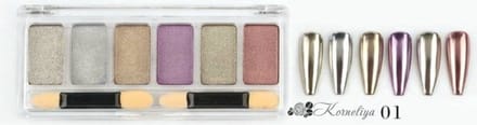 Solide Nail art pigment set 1