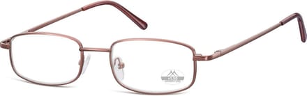 Montana Leesbril MR58A metaal rechthoek Bruin +1.00